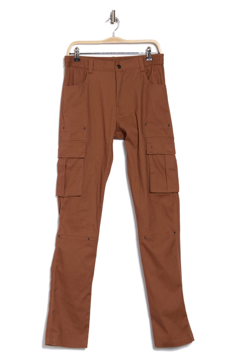 AMERICAN STITCH Stretch Cotton Twill Cargo Pants, Alternate, color, Brown