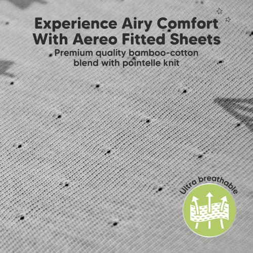Keababies 2-pack Aereo Fitted Crib Sheets In Soft White