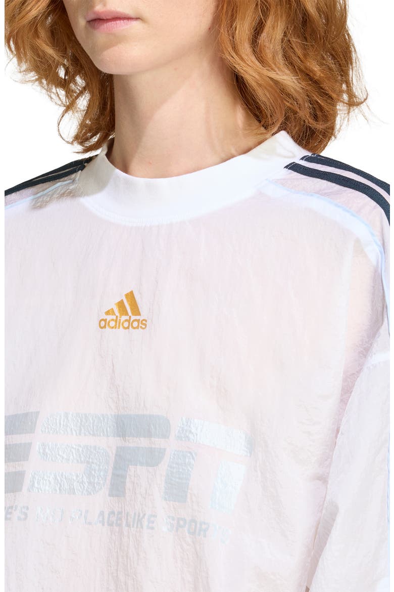 Teamgeist 2.0 Woven Crewneck Sweatshirt, Alternate, color, WHITE