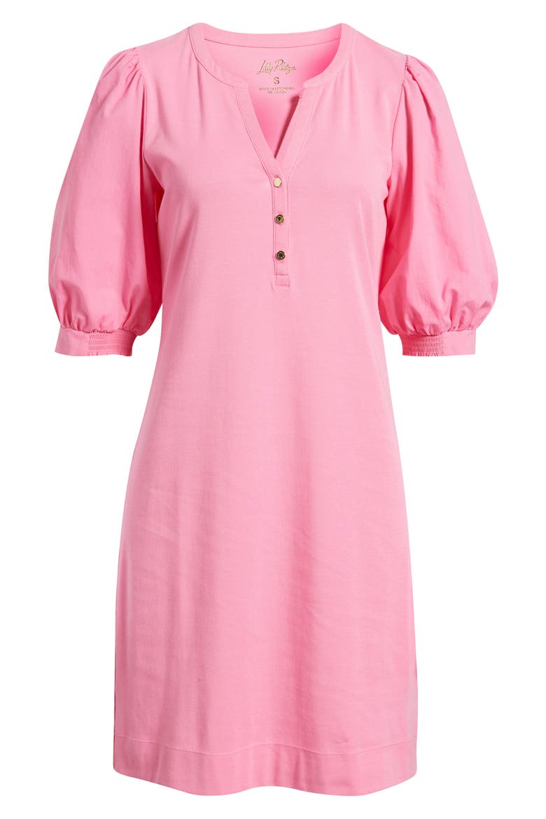 Ronson Cotton Blend Mixed Media Dress, Alternate, color, CONFETTI PINK