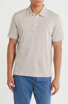 rag & bone Geo Print Cotton Polo