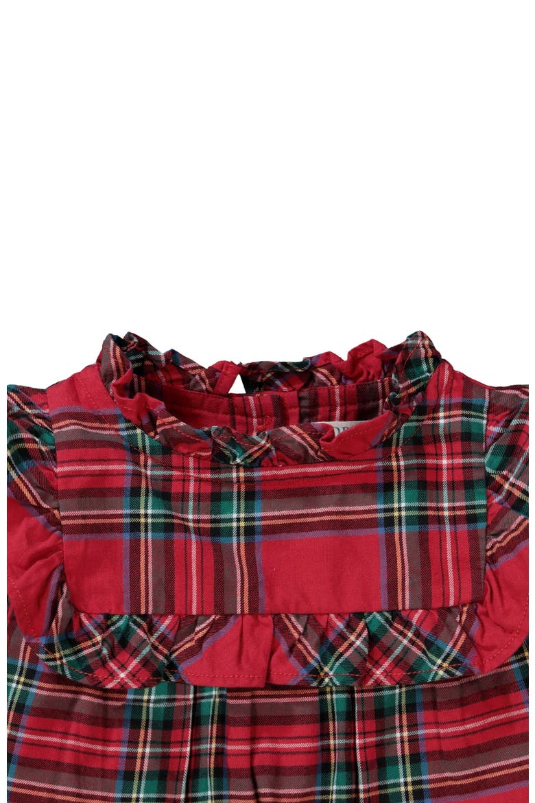 Girls' Ruffle Yoke Blouse, Toddler, Alternate, color, Red Plaid