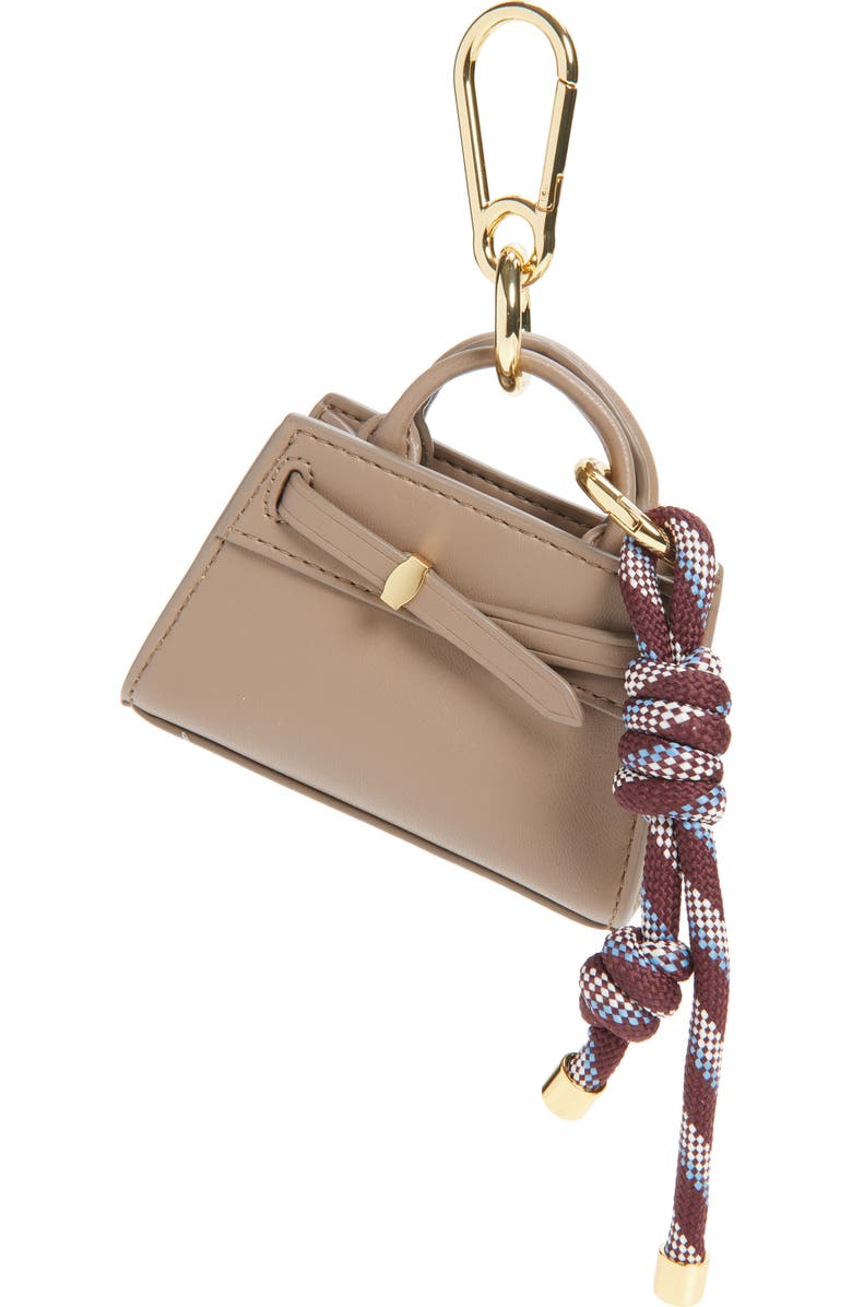 Veronica Beard Dash Bag Charm, Main, color, Bark Multi