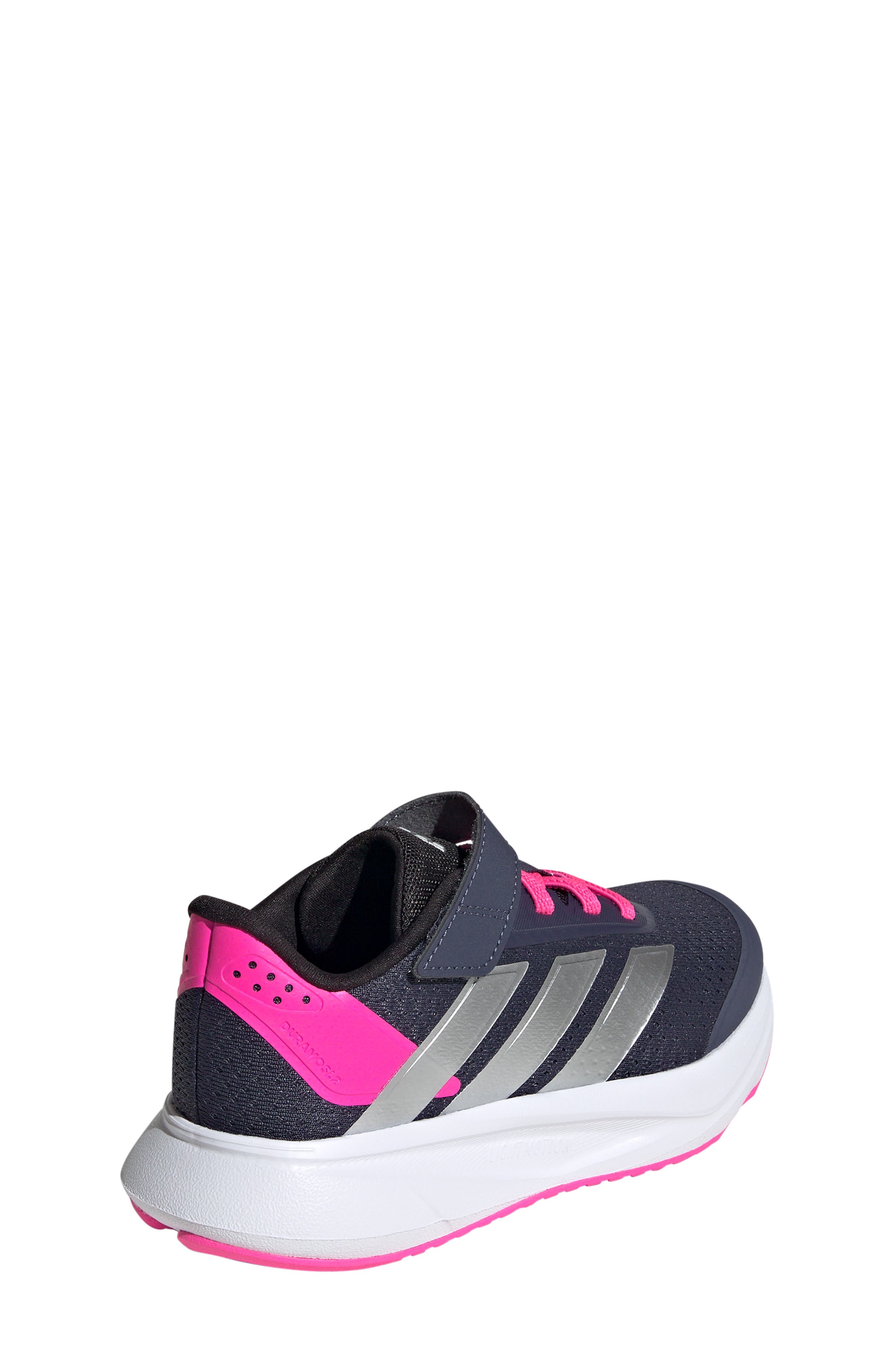 adidas Kids' Duramo SL2 Sneaker, Alternate, color, Navy/ Silver/ Pink