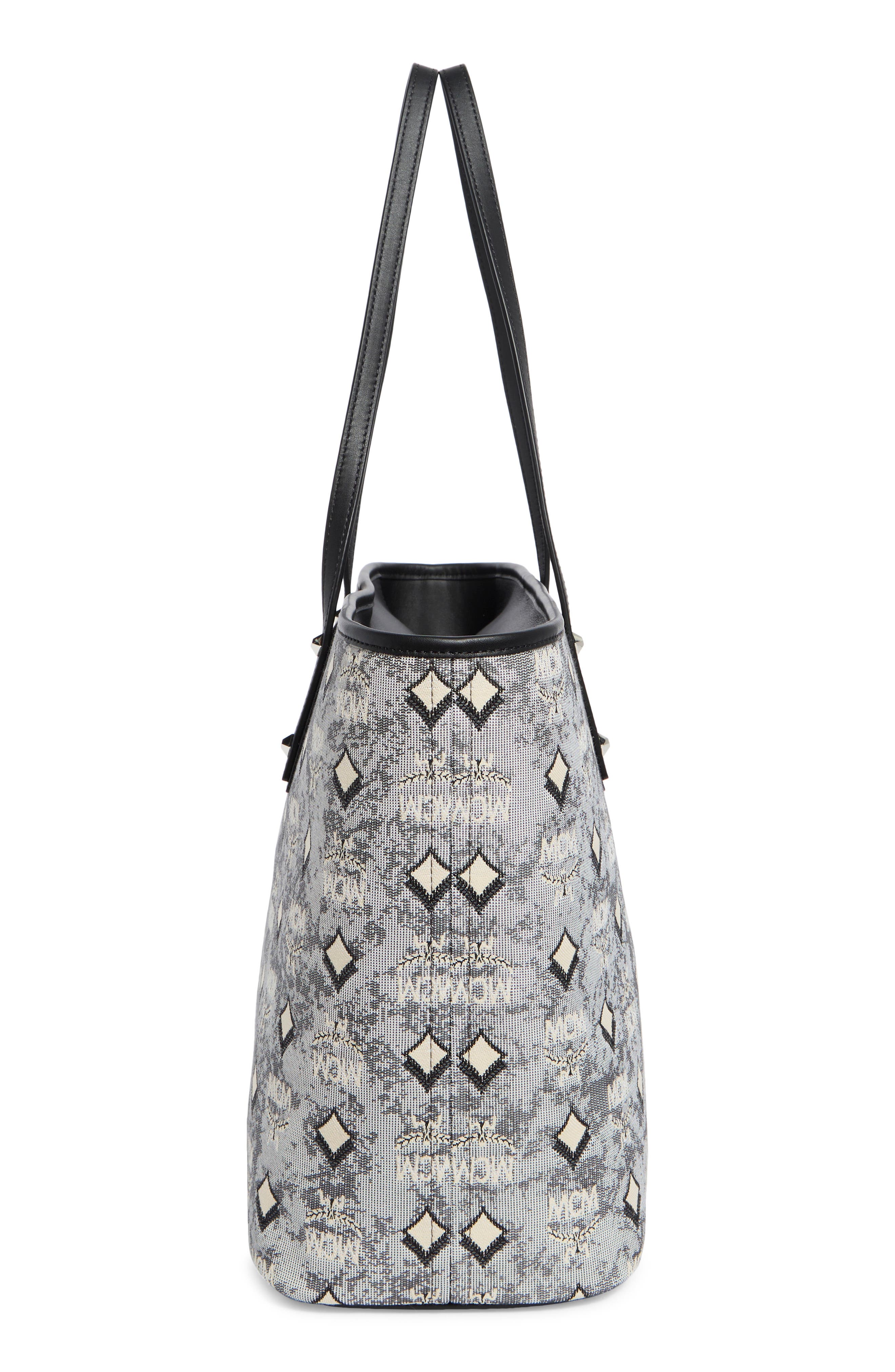 MCM Aren Tote, Alternate, color, Grey
