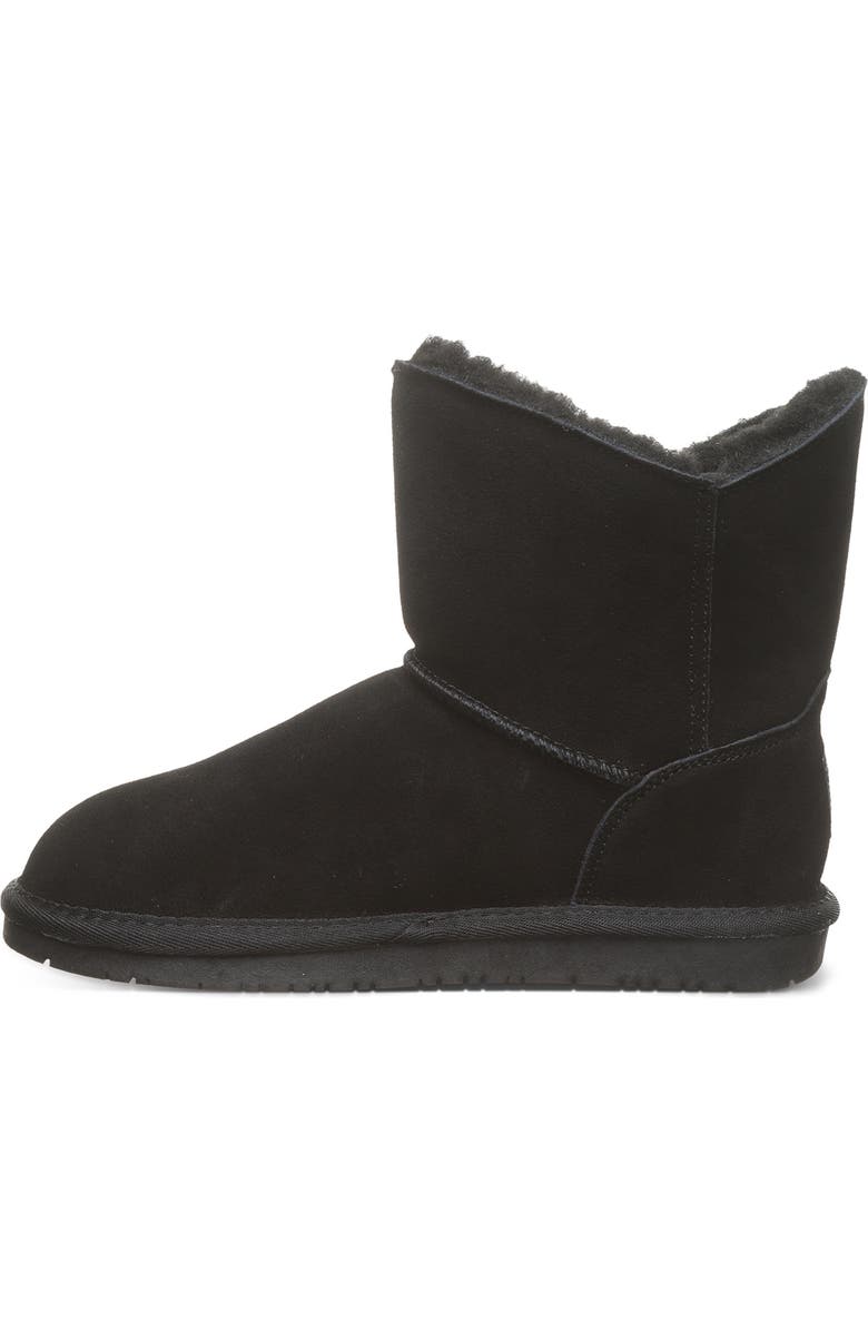 BEARPAW Steph Faux Shearling Lined Bootie, Alternate, color, Black