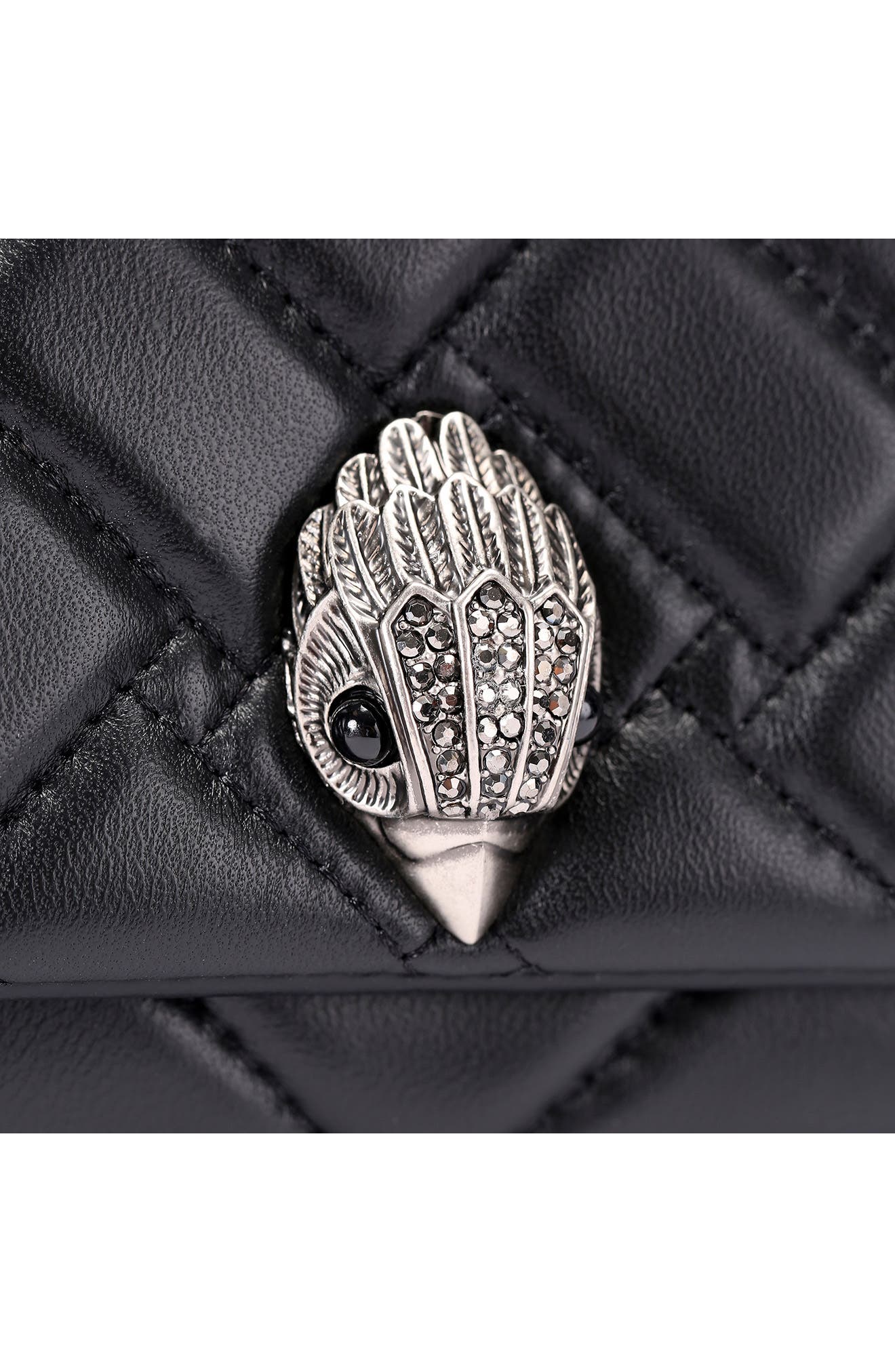 Kurt Geiger London Small Long Kensington Quilted Leather Shoulder Bag, Alternate, color, 