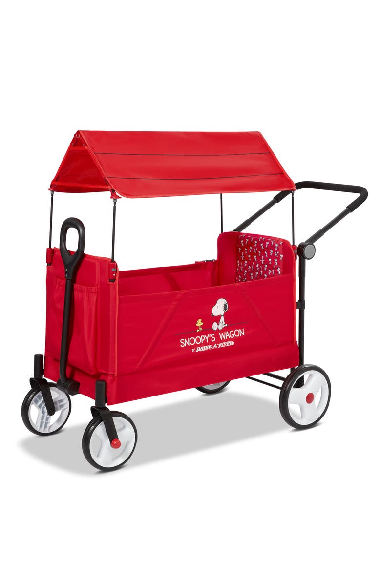 Radio Flyer Snoopy's Wagon, Alternate, color, Red