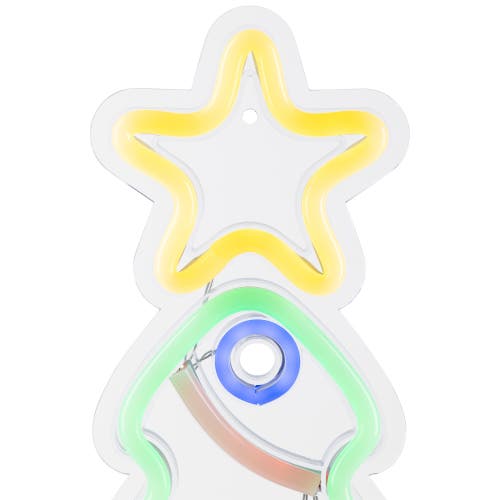 Northlight Led Neon Lighted Christmas Tree Wall Or Window Decoration In Multi