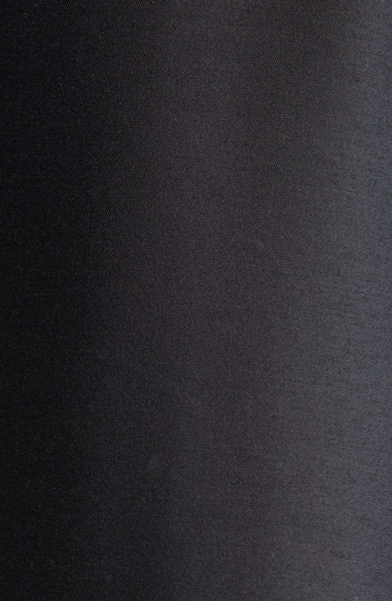 Zimmermann Hypnotic Bow Drop Waist Wool & Silk Minidress, Alternate, color, Black