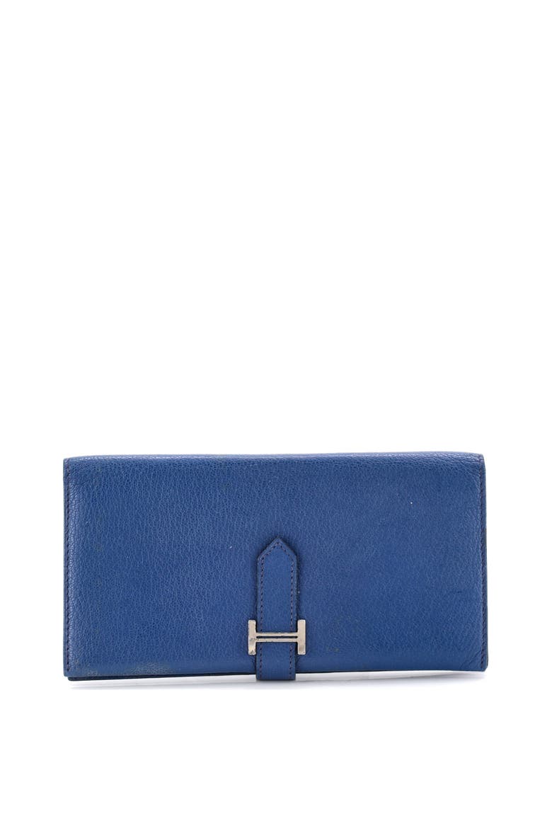 Bearn Wallet Chevre Mysore Long, Main, color, Bleu de Malte