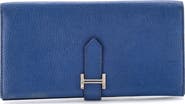 Pre-Owned Hermes Bearn Wallet Chevre Mysore Long