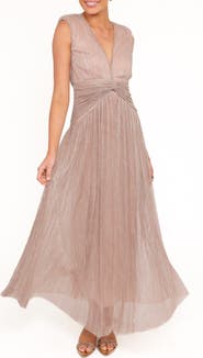 Petal & Pup Cara Metallic Maxi Dress
