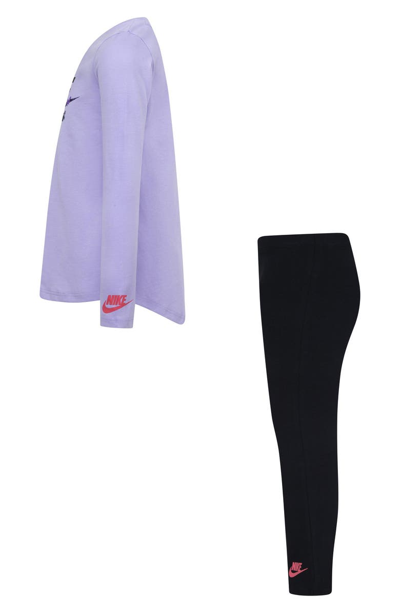 Nike Kids' Fresh Cut T-Shirt & Leggings Set, Alternate, color, Black