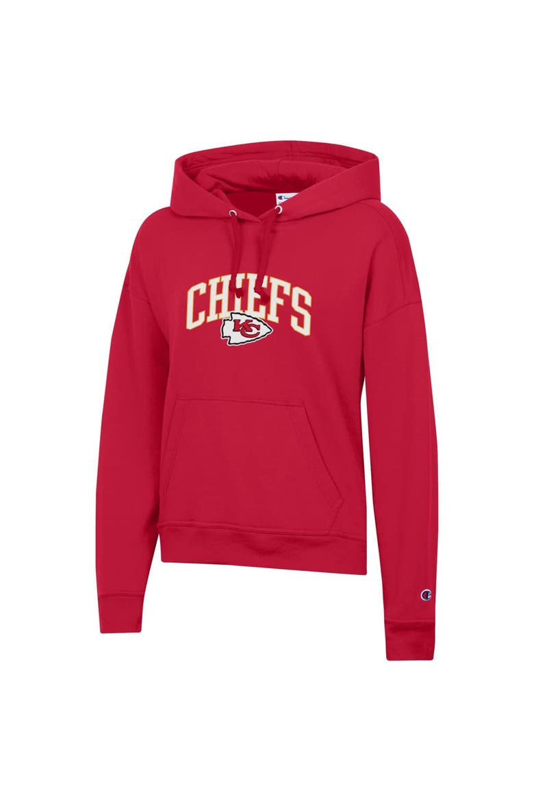 Women's Champion  Red Kansas City Chiefs Powerblend Hoodie, Alternate, color, Red