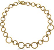 Loni Paul Jewelry Sculpted Circle Necklace