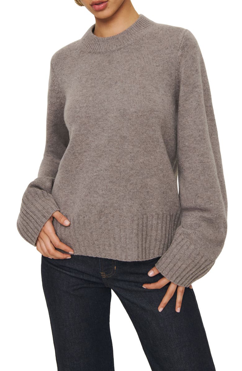 Reformation Calloway Crewneck Wool Sweater, Main, color,