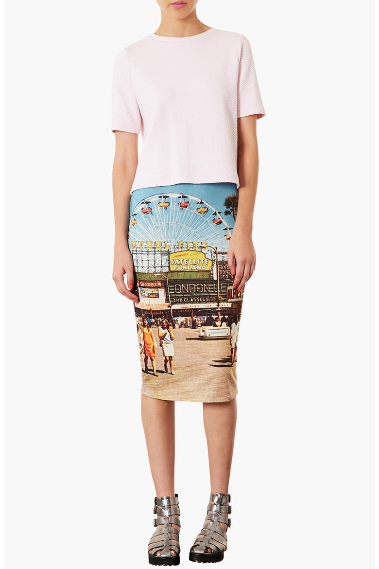 'Big Wheel' Tube Skirt, Alternate, color, BLUE MULTI