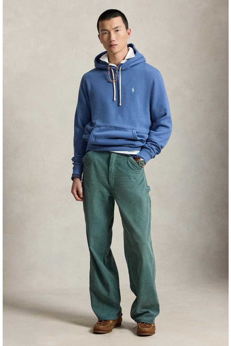 Fleece Hoodie, Alternate, color, BLUE