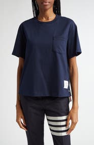 Thom Browne Medium Weight Cotton Jersey Boxy Pocket Tee