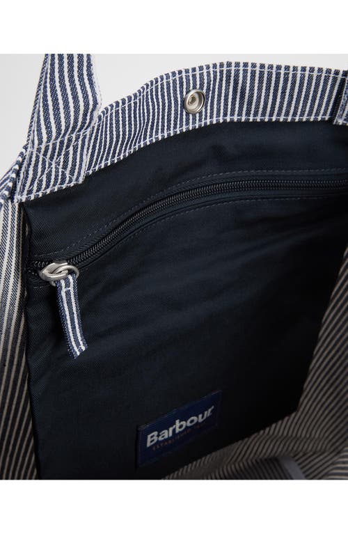 Barbour Tynedale Stripe Canvas Tote