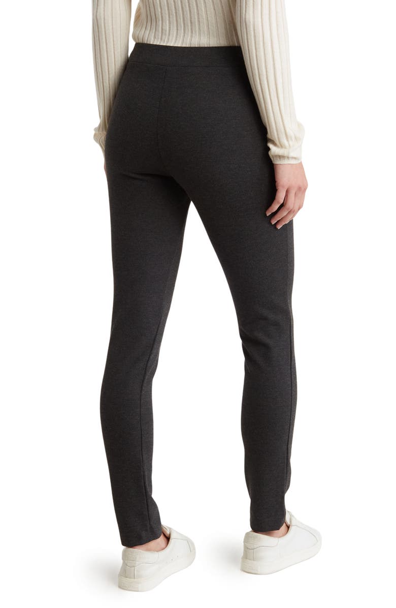 Theory Shawn Luxe Ponte Leggings, Alternate, color, Charcoal