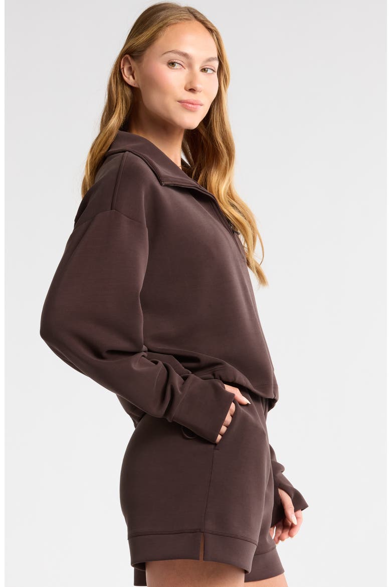 Ultrasoft Knit Half Zip Pullover, Alternate, color, BROWN MOLE