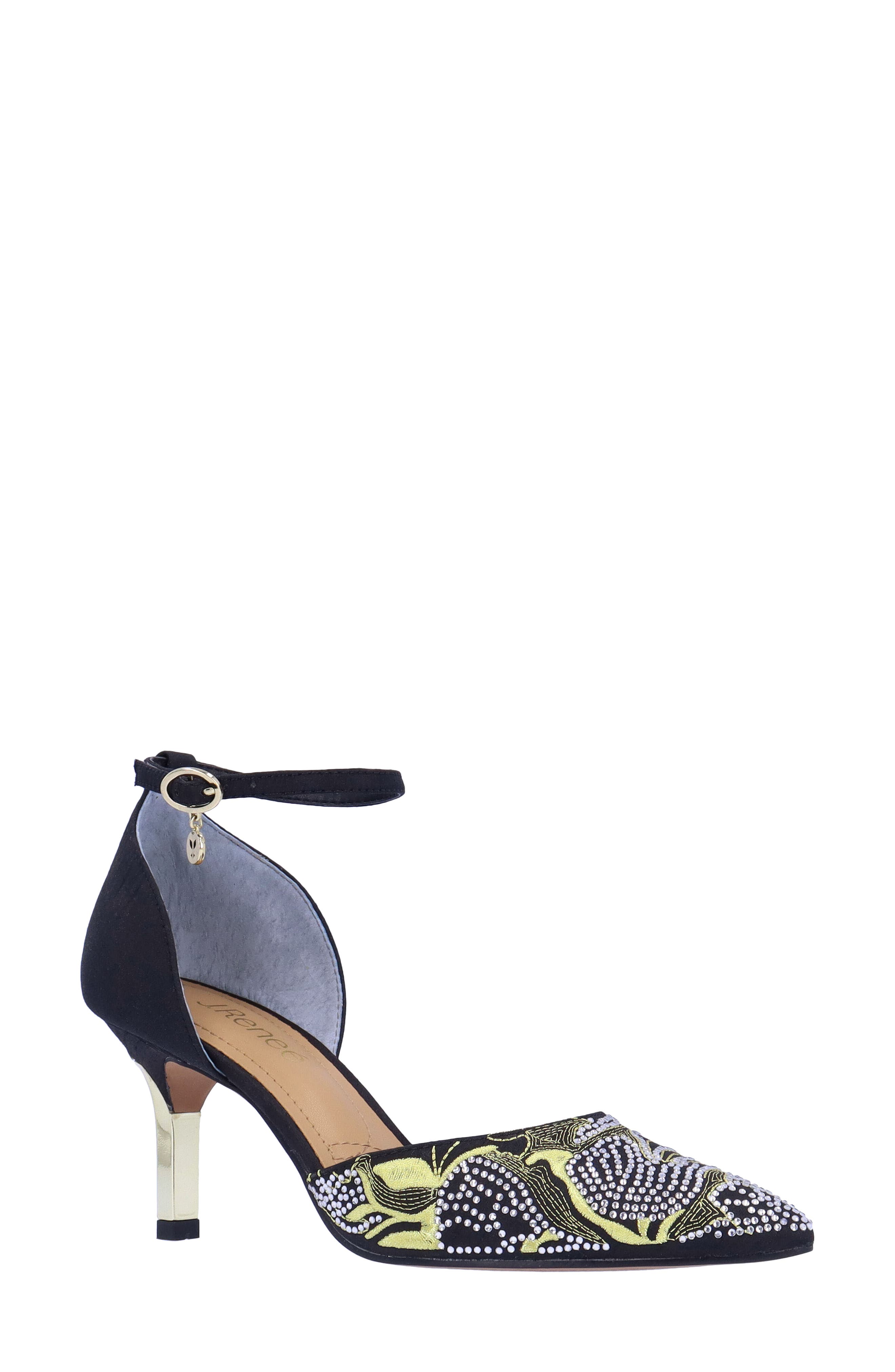 J. Reneé Payten Ankle Strap Pointed Toe Pump, Main, color, 