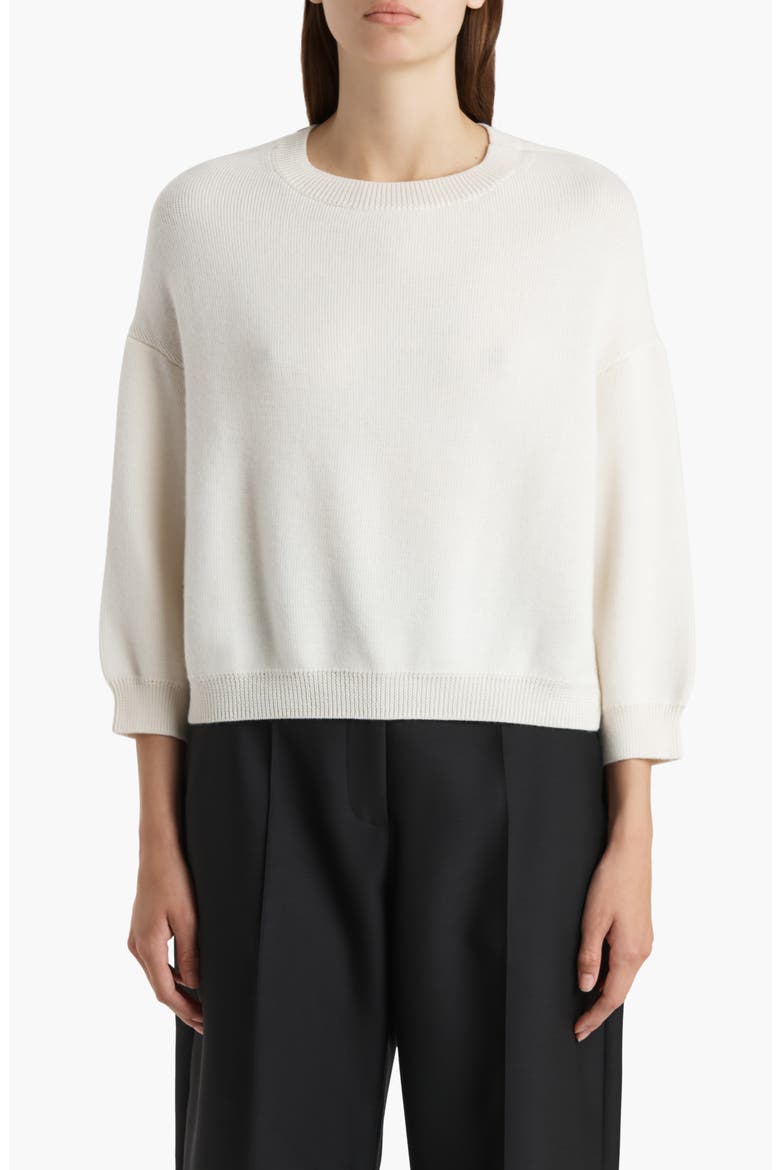 Sabina Cashmere & Mohair Sweater, Main, color, IVORY
