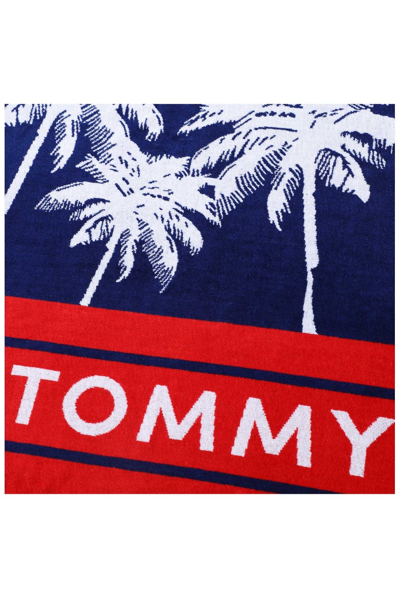 Boulevard Beach Towel, Alternate, color, MIDNIGHT BLUE/ WHITE/ SCARLET