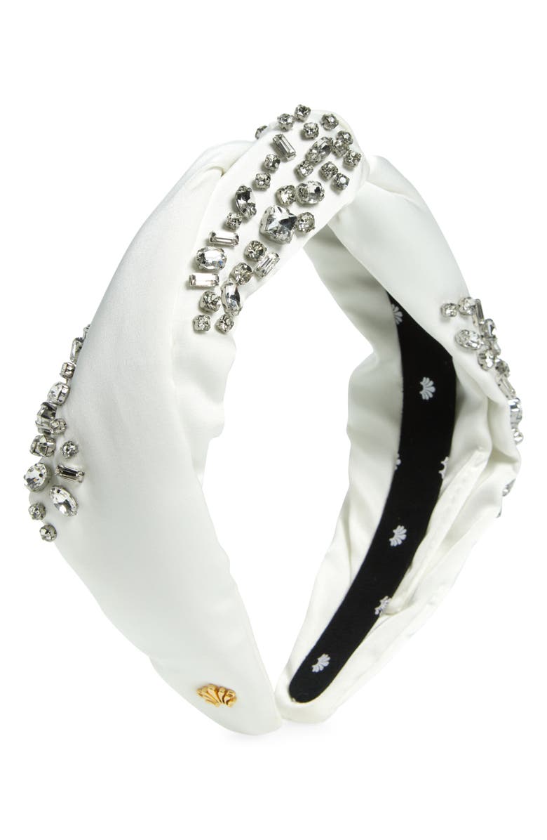 Lele Sadoughi Marlene Crystal Knotted Headband, Main, color,