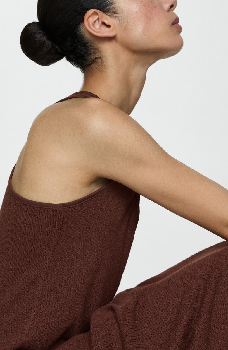 MANGO Racerback Knit Dress, Alternate, color, 