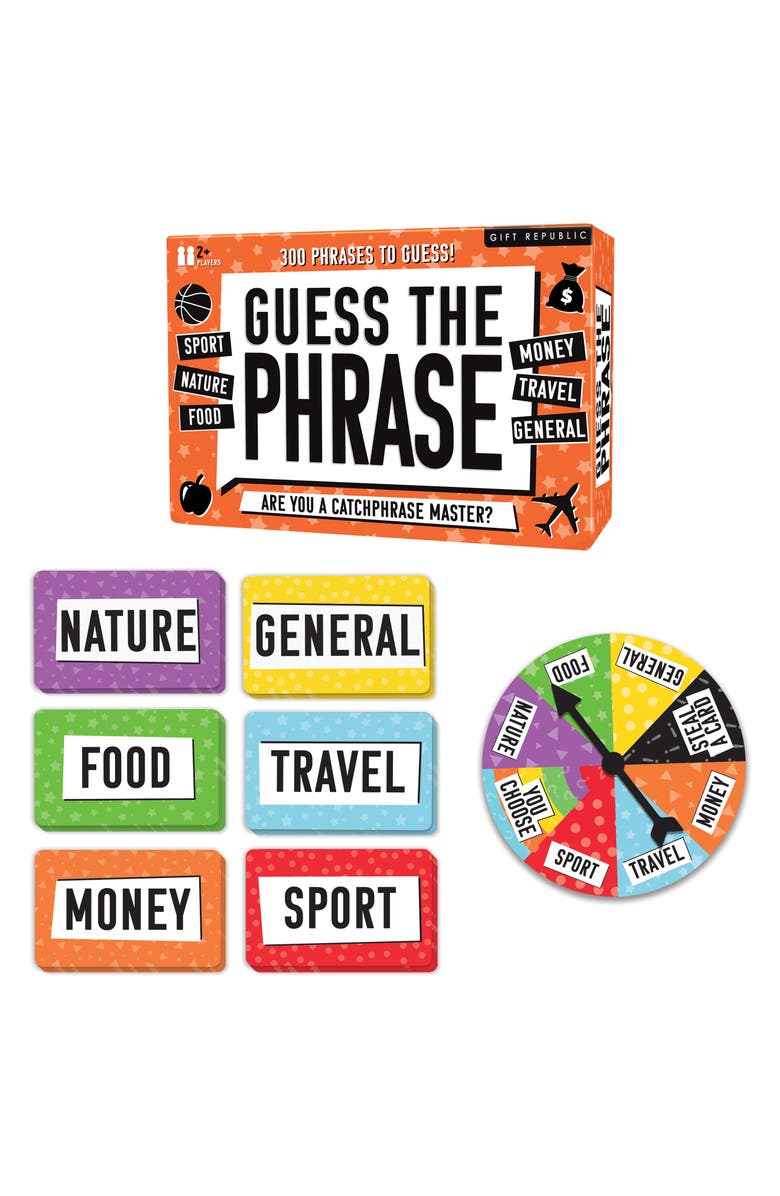GIFT REPUBLIC Guess the Phrase Game, Alternate, color, Assorted
