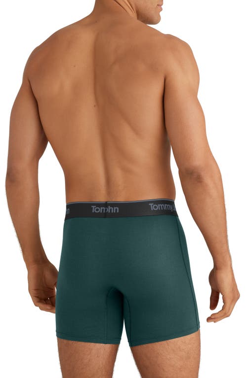 Tommy John 3-pack Second Skin 6-inch Stretch Modal Boxer Briefs In Green