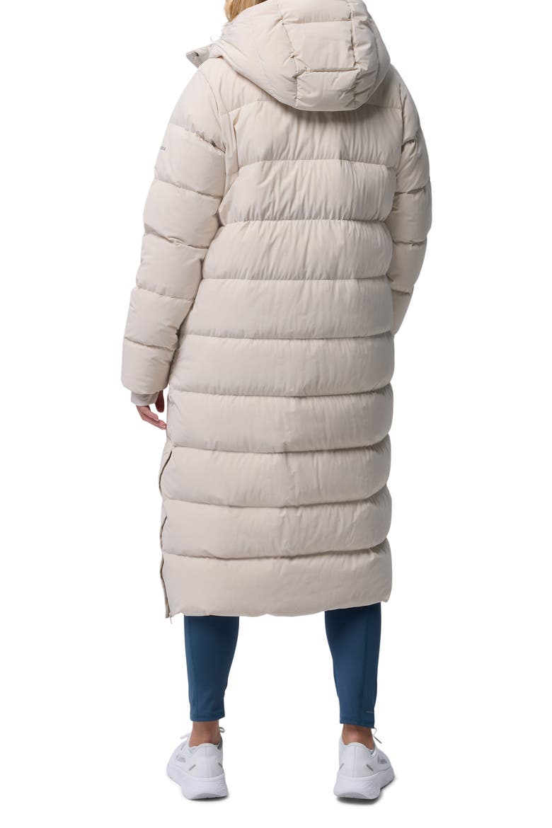 Amaze Puff Long Hooded Jacket, Alternate, color, DARK STONE 278