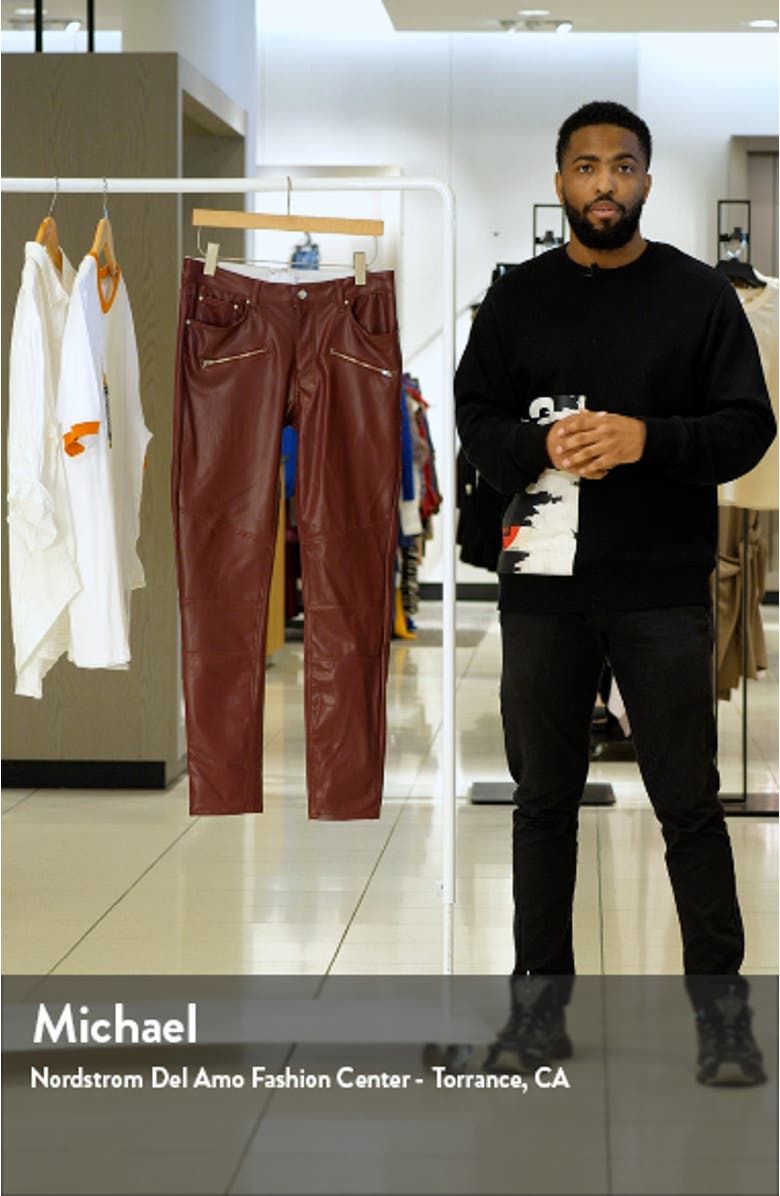 Faux Leather Skinny Jeans, sales video thumbnail