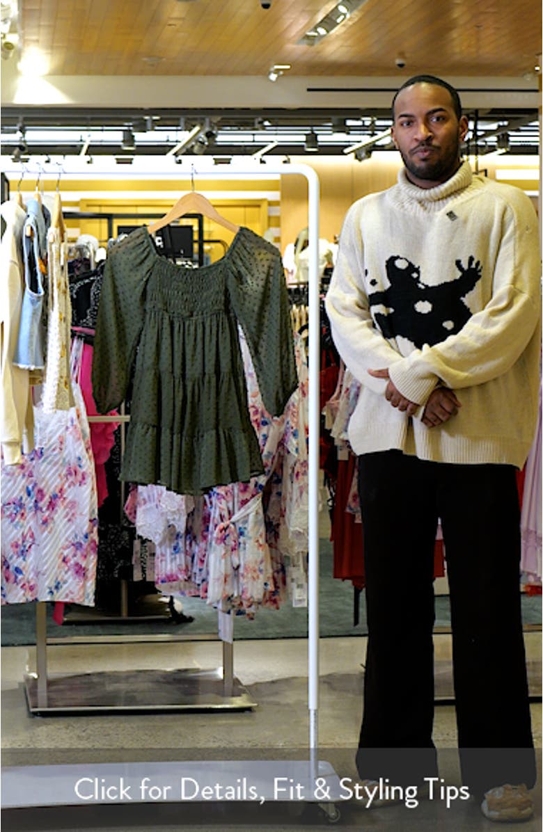 Kids' Swiss Dot Long Sleeve Dress, sales video thumbnail