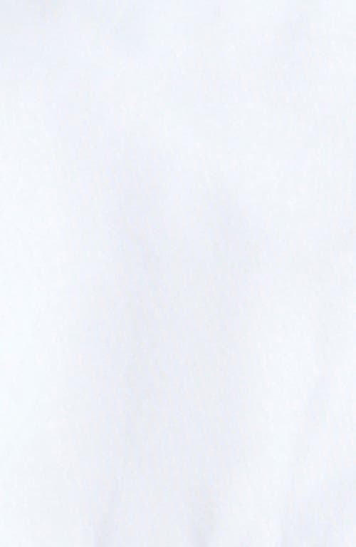 Kenneth Cole Drop Shoulder Crop Button-up Shirt In Pure White