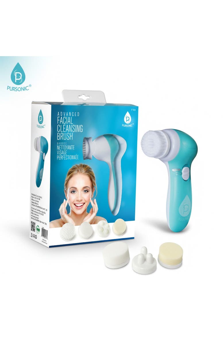 Advanced Facial Cleansing Brush, Alternate, color, Blue