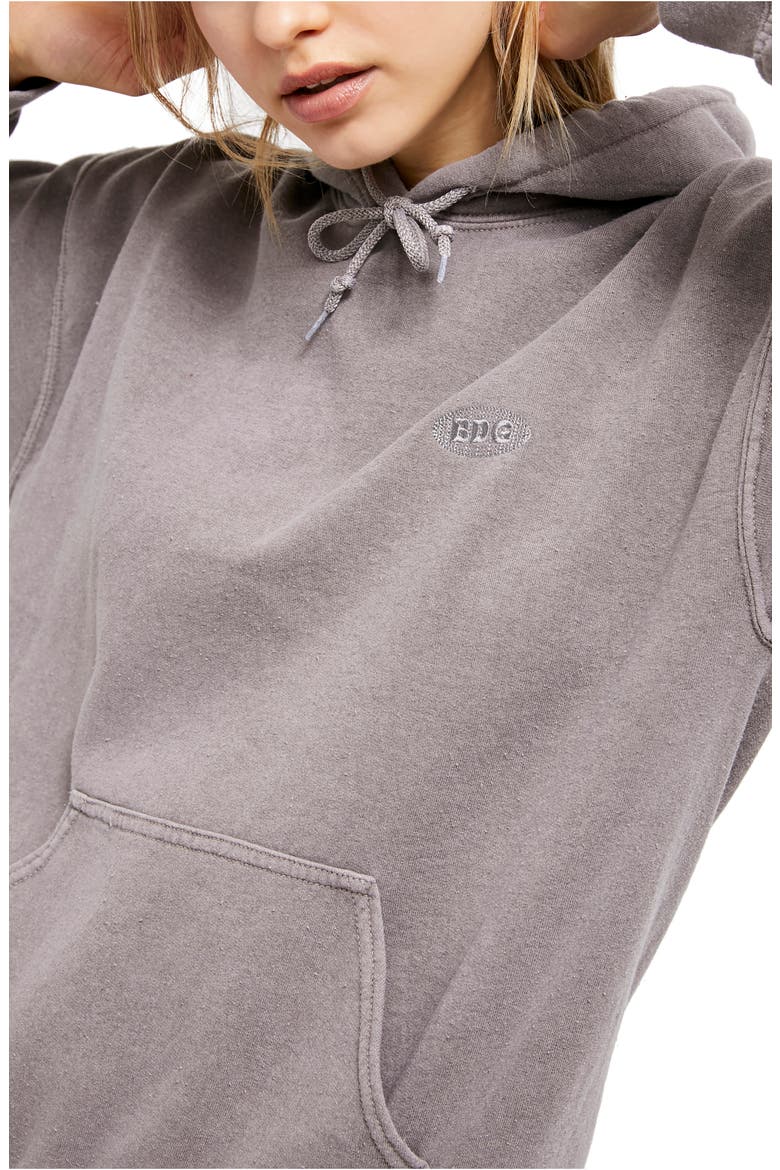 Longline Hoodie, Alternate, color, CHOCOLATE