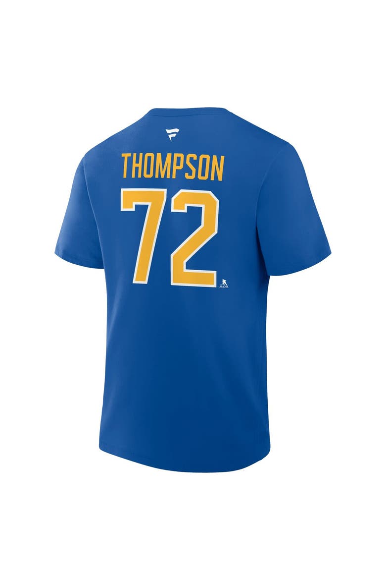 Men's Fanatics Tage Thompson Royal Buffalo Sabres Authentic Stack Name & Number T-Shirt, Alternate, color, Royal