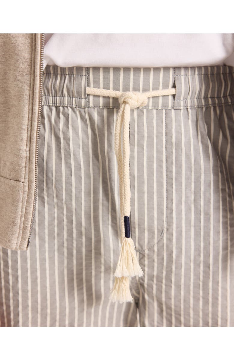 Orlebar Brown Sonoran Seersucker Relaxed Fit Seersucker Stripe Shorts, Alternate, color, Elephant Grey/Latte Stripe