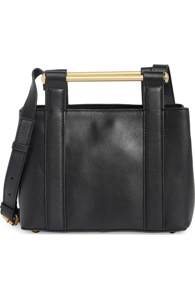 Vince Camuto Jayda Leather Top Handle Bag, Main, color, Black