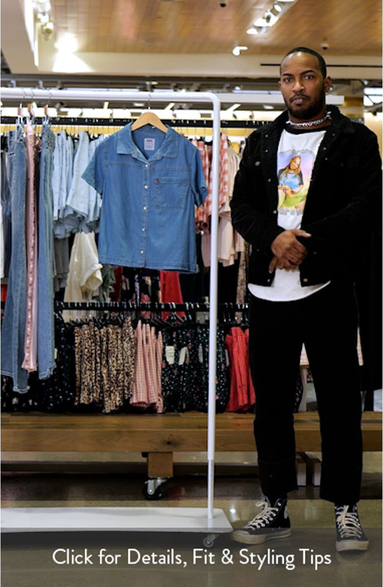 Kids
 Short Sleeve Denim Button-Up Shirt, sales video thumbnail