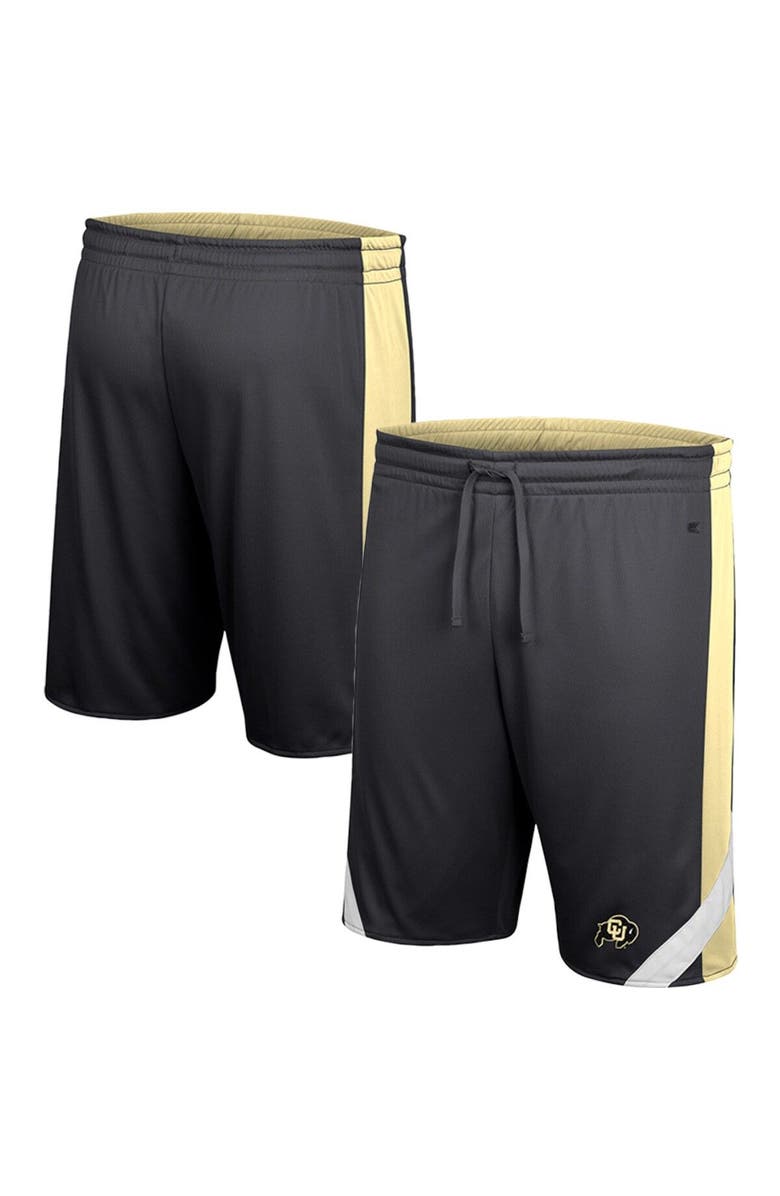 COLOSSEUM Men's Colosseum Black/Gold Colorado Buffaloes Am I Wrong Reversible Shorts, Alternate, color, 