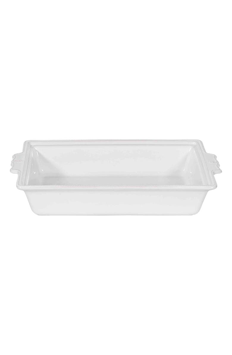 Juliska Berry
Thread 13-Inch Rectangular Ceramic Baking Dish with Lid, Alternate, color, Whitewash