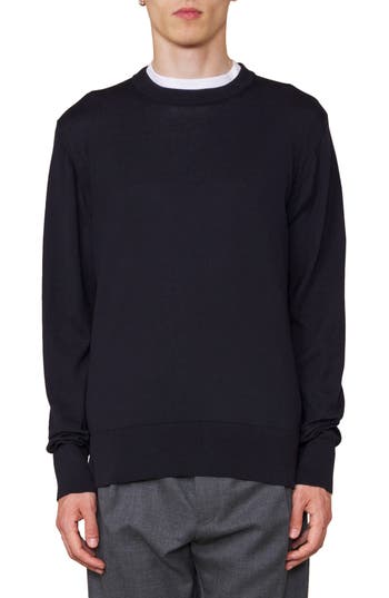 Officine Generale Nilo Crewneck Sweater In Night Sky