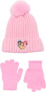 USPA ACCESSORIES Kids' Disney Princess Beanie & Gloves Set