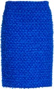 ST. JOHN Wool Blend Fringed Eyelash Yarn Skirt