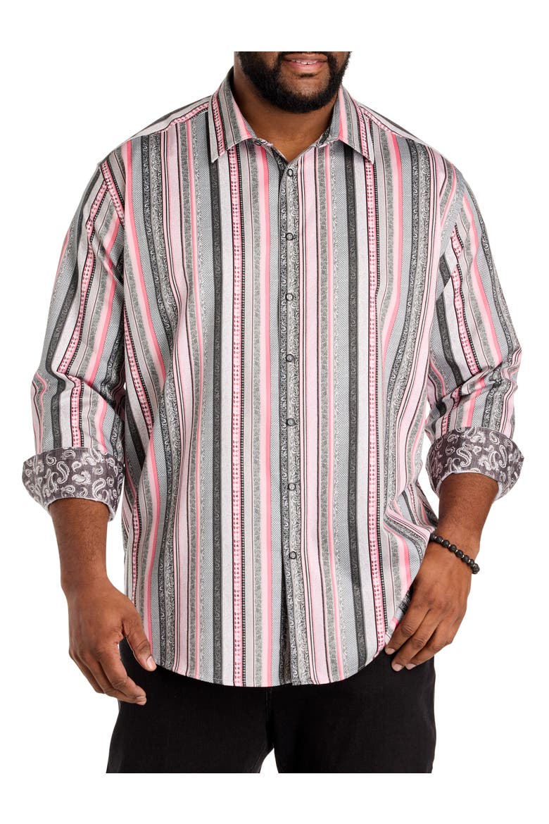 Big & Tall Bramshaw Sport Shirt, Main, color, PINK